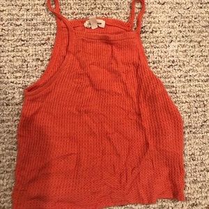 coral tank top